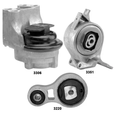 Крепления двигателя и коробки передач комплект из 3 шт для Ford Fusion; Lincoln MKZ V6-3,5 л - Изображение 1 из 4