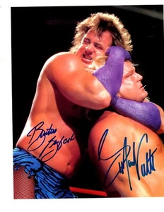 WWE BRUTUS BEEFCAKE & GREG VALENTINE Wrestling 8 X 10 AUTOGRAPH PHOTO - Picture 1 of 2