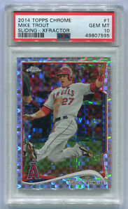 MIKE TROUT 2014 Topps Chrome #1 XFRACTOR PSA 10