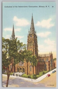 Postal de la Catedral de la Inmaculada Concepción en Albany Nueva York - Imagen 1 de 2