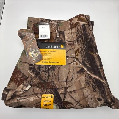 Carhartt Work Camo AP Dungaree Fit Pants Mens 38X30 B235 CAP Camo NWT NOS - Image 1 of 4
