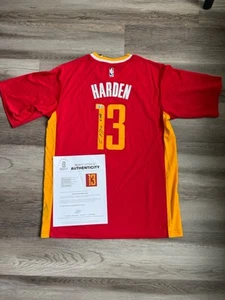 James Harden "18 MVP" Houston Rockets Autographed Swingman Jersey (BAS LOA) - Picture 1 of 1