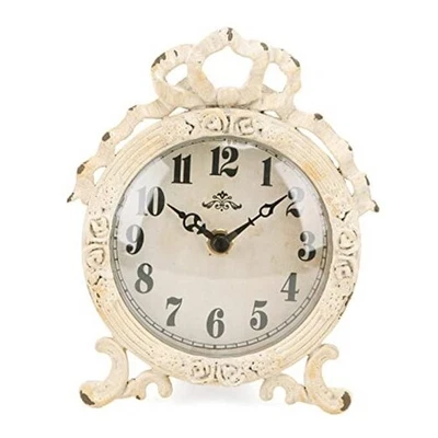  Reloj de Mesa Pequeño Silencioso Sin Marcos, Estante Escritorio Reloj Funciona con Pilas  Foto 1 de 4