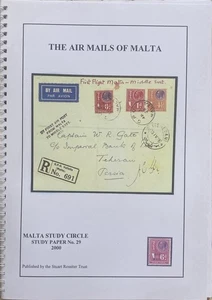 THE AIR MAILS OF MALTA BY MALTA STUDY CIRCLE PAPEL #29 - Imagen 1 de 2