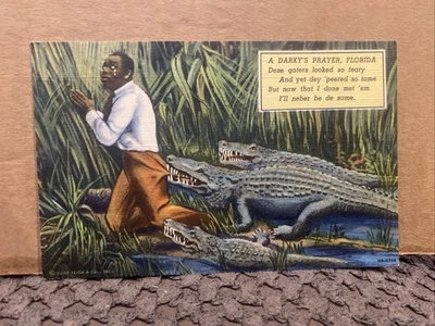 Postal americana negra vintage Foto 1 de 2