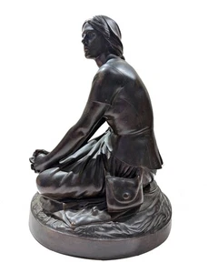 Henri Chapu - Joan Of Arc Jeanne D'Arc Bronze Statue Sculpture 1870 - Picture 1 of 6