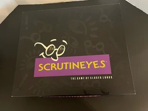 Vintage Scrutineyes Board Game of Closer Looks Mattel 1992 Hersch 100% Complete - Picture 1 of 19