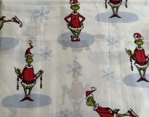 The "GRINCH" fabric handmade  Christmas  TABLECLOTH 90" round for kids table New - Picture 1 of 1