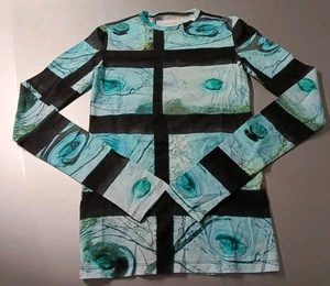 Gary Graham 422 Damen S/M Langarm Oberteil Shirt T-Shirt Poly Spandex Stretch  - Bild 1 von 9