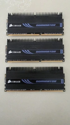 Corsair Dominator 6GB DDR3 1866MHz PC3 RAM X 3 sticks (UK-based, VGC) - Image 1 of 2