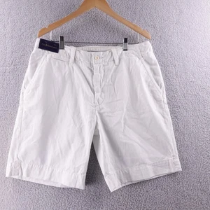 Polo Ralph Lauren Men Chino Shorts White Size 36 Flat Front Casual Deadstock NWT - Picture 1 of 6