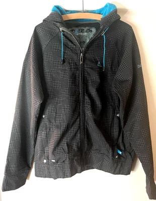 dare2b men’s ski jacket size M 40" black grey dog tooth hooded pockets ski snow - Image 1 of 4