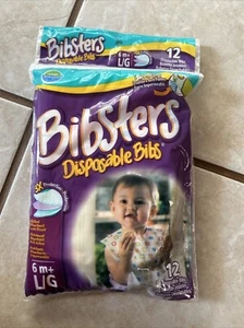 Bibsters Age 6M+ L/G Disposable Bibs Includes infant Toddler - Picture 1 of 2