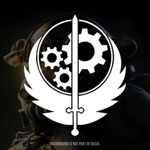 Fallout - Brotherhood of Steel Vinyl Decal Sticker - Picture 1 of 3