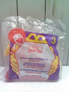McDonald's Peter Pan Captain Hook Spyglass Toy #3 1997 NEW - Picture 1 of 3