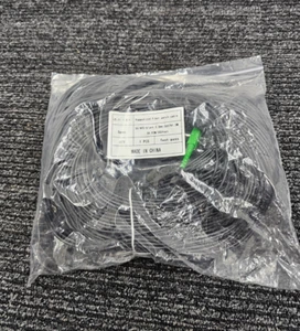 Fiber G657A1 300FT Ruggedized Patch Cable SC/APC-Blunt 3.0mm Black - Afbeelding 1 van 7