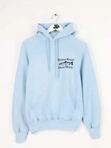Vintage 80s Harbor Resort Olcott Beach Hoodie Youth Size Medium - Picture 1 of 7