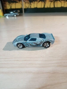 2002 Hot Wheels Mainline #222 Ford GT-40 Light Blue 5 Spoke Wheels 1/64 Loose - Picture 1 of 24