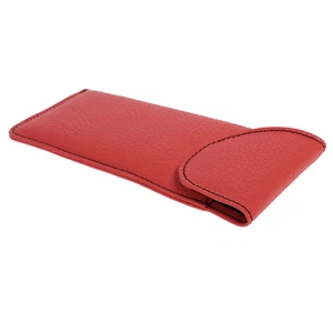 Estuche para gafas de cuero Milo Orange bolso para gafas de cuero de vaca genuino - Imagen 1 de 7