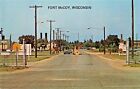 FORT McCOY-SPARTA-TOMAH WISCONSIN~U S ARMY BASE-GUARDED ENTRANCE POSTCARD