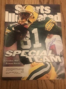 Empacadores ilustrados deportivos autografiados firmados por Desmond Howard - Imagen 1 de 3