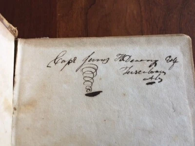 Set of Two 1838 books SIGNED by Capt. James Dearing, Tuscaloosa ALABAMA Pioneer - Image 1 of 4