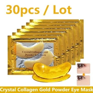 Crystal Collagen Gold Powder EyeMask Anti-Aging Dark Circles Acne Beauty Patches - Picture 1 of 16