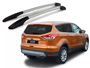 Aluminium Dachträger Schienen Seite Stangen Satz Passend Für Ford kuga (2013-19) - Picture 1 of 3