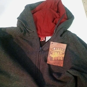 Vintage Marlboro Miles 2004 GEAR  GRAY SWEATSHIRT HOODIE HALF Zip adult Large  - Picture 1 of 3