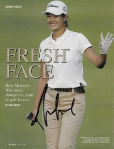 *MICHELLE WIE*SIGNED*AUTOGRAPHED*GOLF*PICTURE*LPGA*COA* - Picture 1 of 4