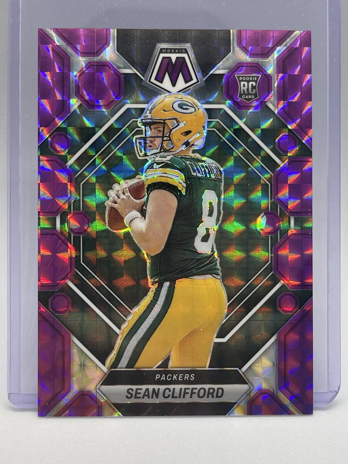 2023 Panini Mosaic Sean Clifford #361 Purple Prizm /49 SSP