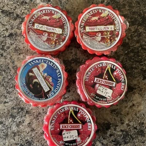 Set of 5 Yankee Candle Wax Tarts 8 oz Potpourri Christmas Scents New in Package - Picture 1 of 2