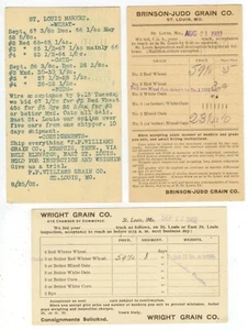 1902 St Louis Missouri grain prices quotes - World's Fair slogan cancels - Picture 1 of 2