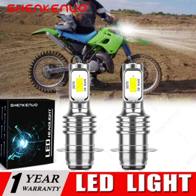 2 Lámpara LED Brite blanca para Kawasaki 92069-1080 BOMBILLAS KDX200 KDX250 KLR650 KLX300 Foto 1 de 4
