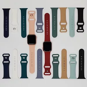 10 CONFEZIONI Cinturino in Silicone per Apple Watch Series 9, 8, 7, 6, 5, 4, 3, 2, 1, SE - Foto 1 di 5