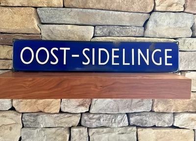 SEÑAL DE CALLE VINTAGE DE PORCELANA ESMALTADA ROTTERDAM PAÍSES BAJOS / LADO ESTE Foto 1 de 4