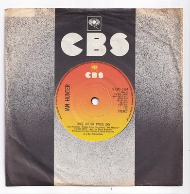 (AK111) Ian Hunter, Once Bitten Twice Shy - 1975 - 7 inch vinyl - Image 1 of 2