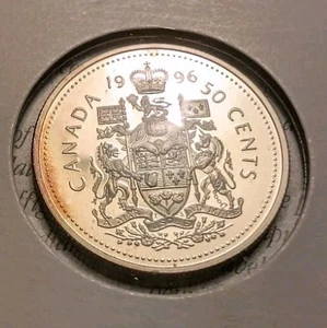 Canada 1996 Proof Silver Fifty Cent Piece - Lightly Toned - Sterling Silver - Bild 1 von 2