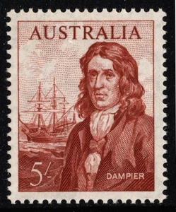 1964 5/- brown Dampier Navigator, SG356 MUH (TK004) - Picture 1 of 2