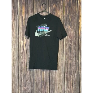 Camiseta Nike Para Hombre S Negra Just Do It Swoosh Gráfica Camiseta Neón Esencial Informal - Imagen 1 de 14