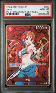 GOLD Nami One Piece 2024 PB Storage Box Set Promo Japanese ST01-007 PSA 10 - Picture 1 of 2