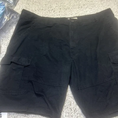 Pantalones Cortos Carga Wrangler Sueltos Calce Relajado Para Hombre Negro Carpintero Talla 44 Cintura Foto 1 de 4