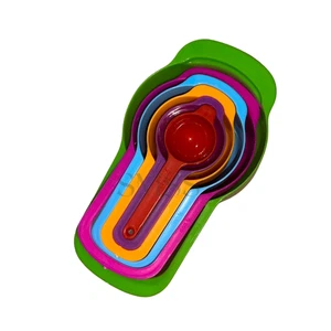 Measuring Cup Nested Colorful 6pcs Cup Kitchen Spoons Set Baking Cooking Tool - Picture 1 of 8