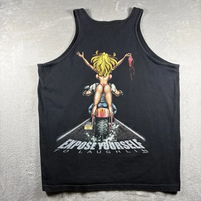 Camiseta sin mangas vintage West Coast Choppers XL negra Haulin ASS para hombre Y2K#2A Foto 1 de 4