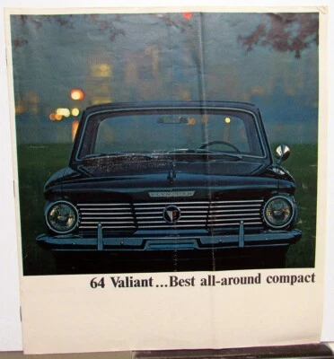 1964 Plymouth Valiant печатка V-200 V-100 универсал цвет продажи брошюра оригинал - Изображение 1 из 4