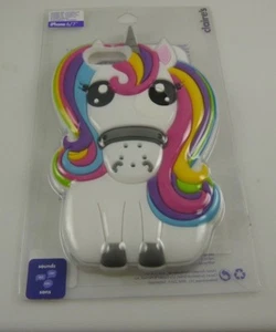 Fits Iphone 6 & 7 phone case Unicorn rainbow oversize rubber  - Picture 1 of 4