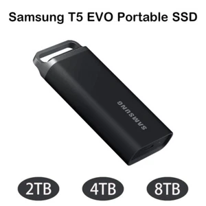 New SAMSUNG T5 EVO 2TB 4TB 8TB USB 3.2 External Solid State Drive Portable SSD - Picture 1 of 15