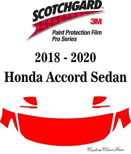 3M Scotchgard Paint Protection Film Pro Series 2018 2019 2020 Honda Accord Sedan - Picture 1 of 3