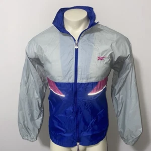 Vtg ASICS Tiger Jacket Windbreaker NYLON Running Track retro 70s 80s Mens LARGE - Picture 1 of 10