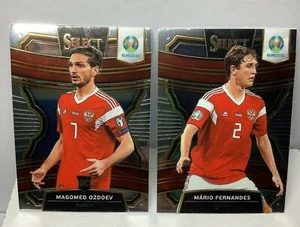 2020 PANINI SELECT UEFA EURO OZDOEV FERNANDES RUSSIA LOT TERRACE - Picture 1 of 2